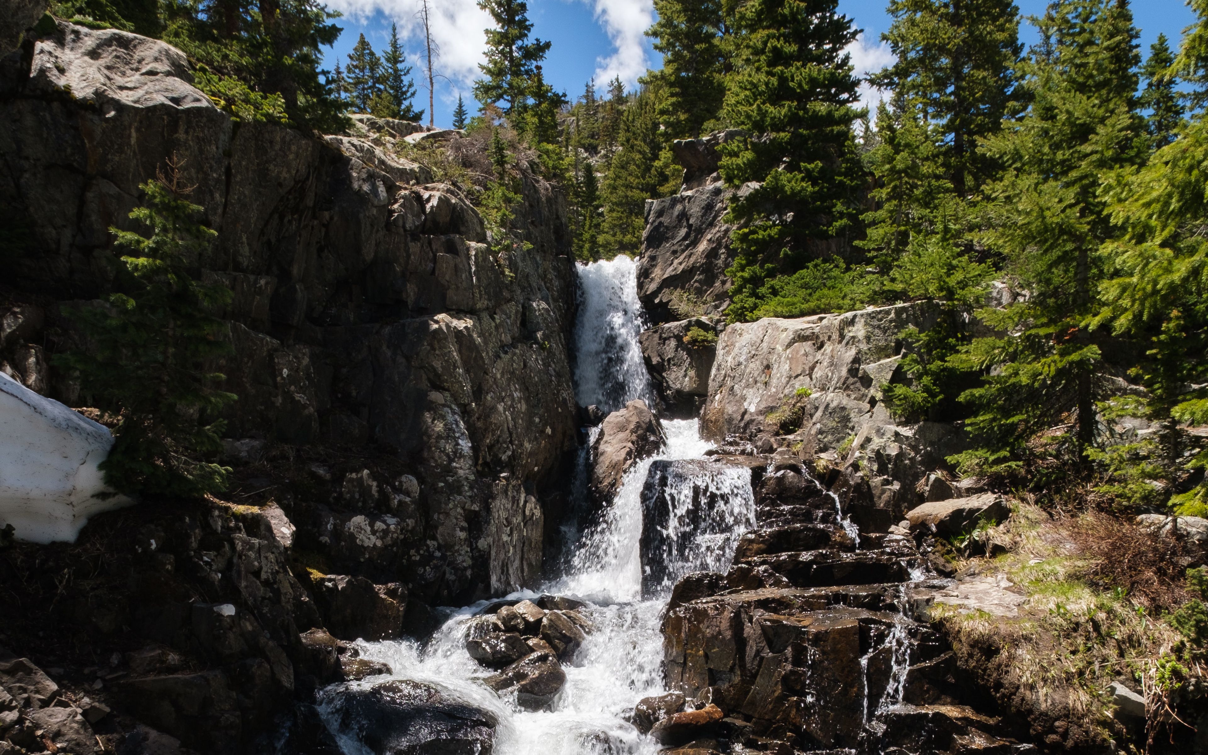 Download wallpaper 3840x2400 waterfall, stream, rocks, stones, water 4k ...
