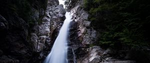 Preview wallpaper waterfall, stream, stones, rocks, water