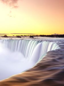 Preview wallpaper waterfall, stream, water, horizon