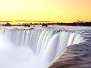 Preview wallpaper waterfall, stream, water, horizon