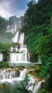 Preview wallpaper waterfall, tee lo su, thailand, cascade