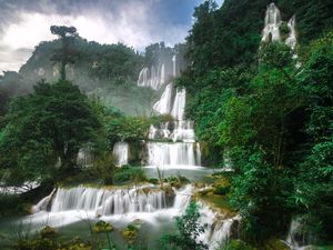 Preview wallpaper waterfall, tee lo su, thailand, cascade