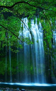 Preview wallpaper waterfall, trees, for