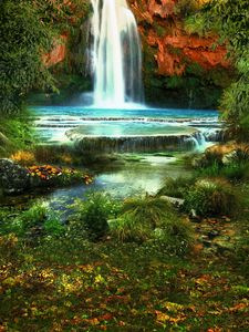 Waterfalls, falls, nature, trees, water, waterfall, HD phone wallpaper |  Peakpx