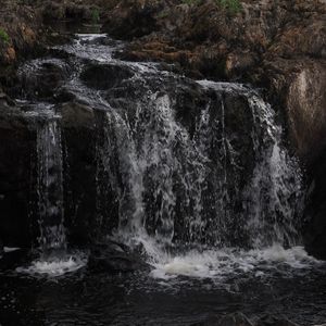 Preview wallpaper waterfall, water, landscape, nature, stones