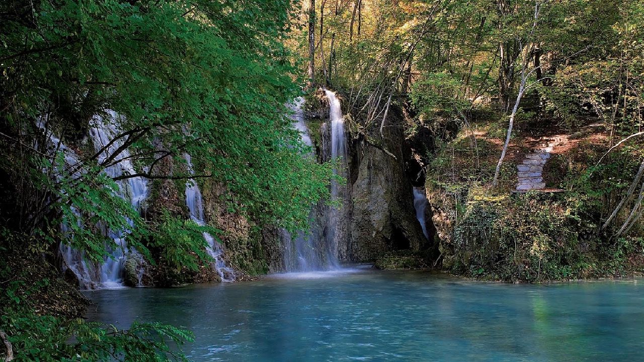 Wallpaper waterfall, water, nature