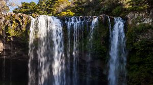 Preview wallpaper waterfall, water, river, stones