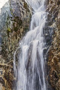 Preview wallpaper waterfall, water, rock, nature, landscape