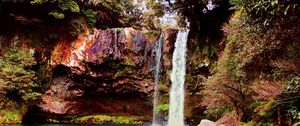 Preview wallpaper waterfall, water, rocks