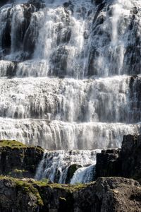 Preview wallpaper waterfall, water, stones, rock, cascade