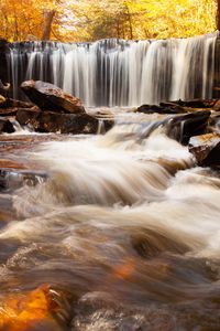 Preview wallpaper waterfall, water, stones, stream