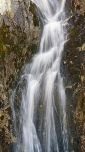 Preview wallpaper waterfall, water, stream, rock