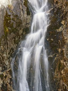 Preview wallpaper waterfall, water, stream, rock