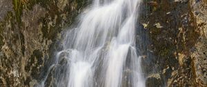 Preview wallpaper waterfall, water, stream, rock