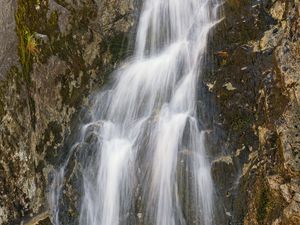 Preview wallpaper waterfall, water, stream, rock