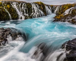 Preview wallpaper waterfalls, cascade, landscape, nature, water