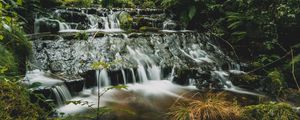 Preview wallpaper waterfalls, cascade, trees, water