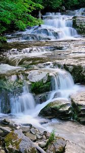 Preview wallpaper waterfalls, river, rapids, landscape