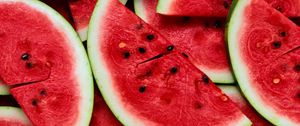 Preview wallpaper watermelon, berry, ripe, juicy, red