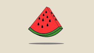 Preview wallpaper watermelon, minimalism, vector, art