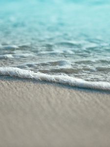 Preview wallpaper wave, beach, sand, sea, coast