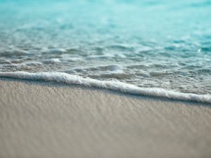 Preview wallpaper wave, beach, sand, sea, coast