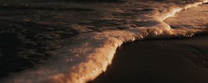Preview wallpaper wave, foam, beach, sea