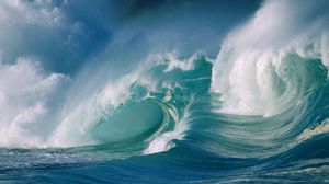 Preview wallpaper wave, ocean, splash, sea, force, splashes