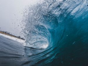 Preview wallpaper wave, ocean, spray