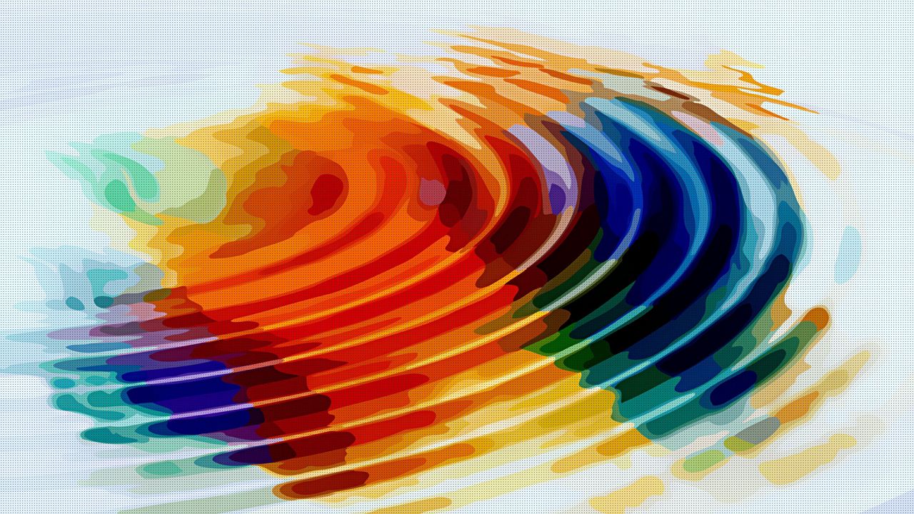 Wallpaper wave, rainbow, colors