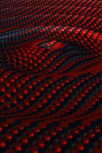 Preview wallpaper wave, relief, 3d, texture, optical illusion