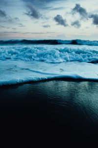 Preview wallpaper wave, sea, coast, foam