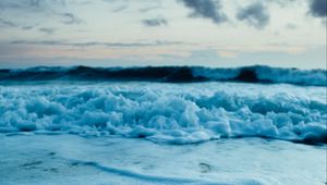 Preview wallpaper wave, sea, coast, foam