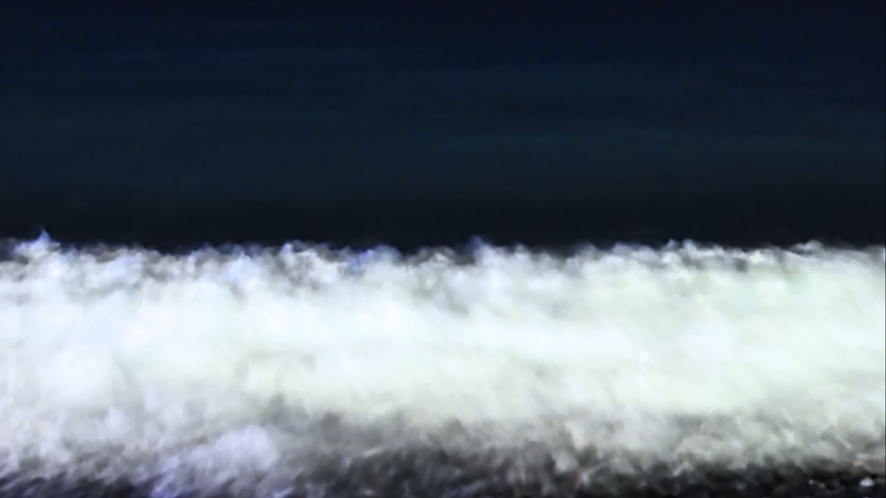 Wallpaper wave, sea, night, sea foam