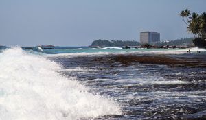 Preview wallpaper wave, sea, ocean, splashes, shore