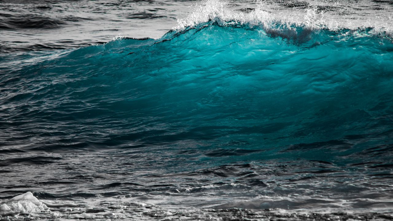 Wallpaper wave, sea, surf, ocean, foam, turquoise