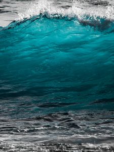 Preview wallpaper wave, sea, surf, ocean, foam, turquoise