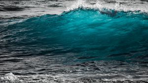 Preview wallpaper wave, sea, surf, ocean, foam, turquoise