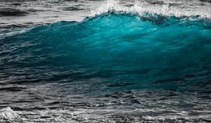 Preview wallpaper wave, sea, surf, ocean, foam, turquoise