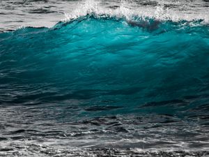 Preview wallpaper wave, sea, surf, ocean, foam, turquoise