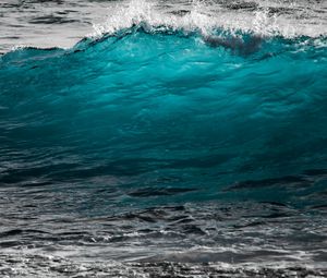 Preview wallpaper wave, sea, surf, ocean, foam, turquoise