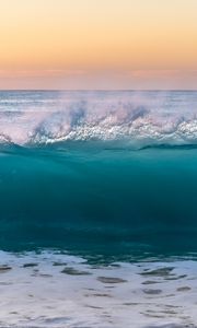 Preview wallpaper wave, sea, surf, water, spray, foam