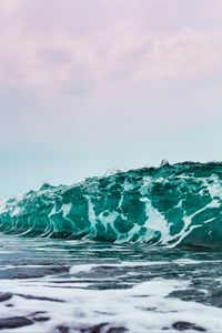 Preview wallpaper wave, spray, foam, sea