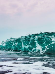 Preview wallpaper wave, spray, foam, sea