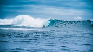 Preview wallpaper wave, surfer, surfing, ocean, water