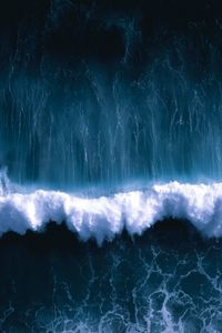 Preview wallpaper wave, water, aerial view, foam