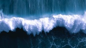 Preview wallpaper wave, water, aerial view, foam
