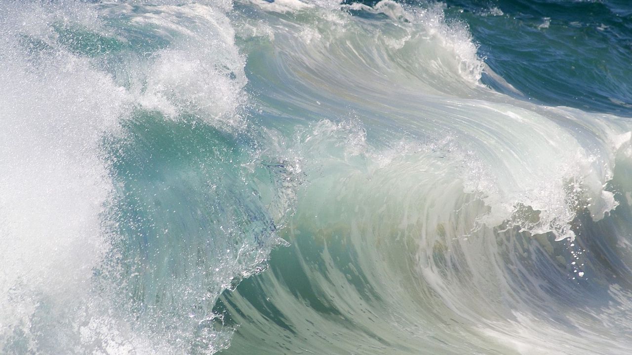 Wallpaper wave, water, sea, stream, force
