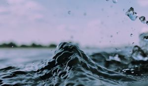 Preview wallpaper wave, water, spray, drops, macro