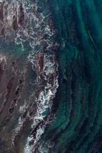 Preview wallpaper waves, aerial view, water